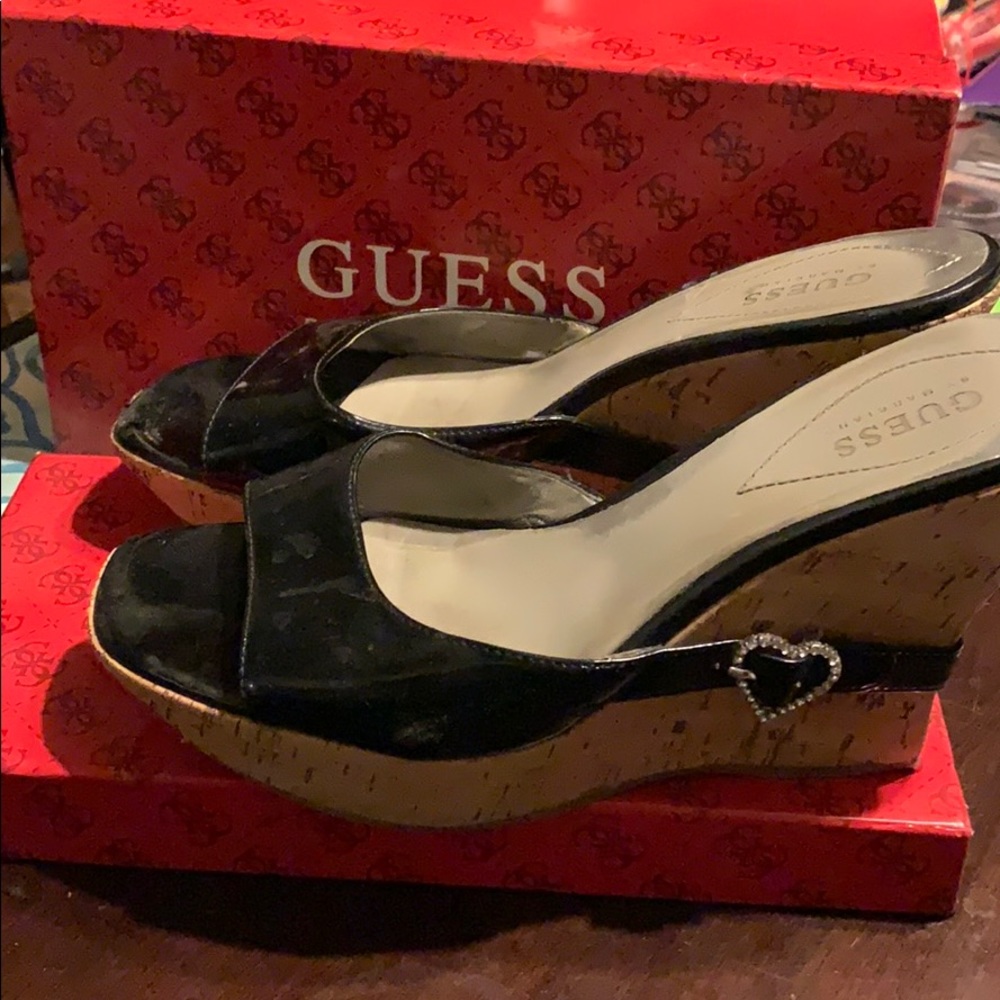 Guess by Marciano Patent Leather Wedges size 9.5